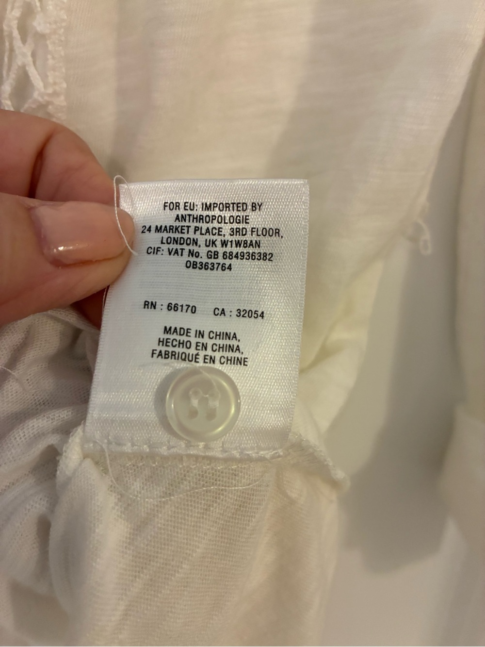 NEW! Anthropologie Meadow Rue Cotton Blouse M - Picture 5 of 6